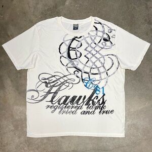 Vintage Y2K Hawk Affliction Style Skater Graphic Tee